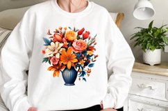 Spring Garden Clipart, Flowers Sublimation Designs Product Image 2