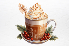 Christmas Hot Cocoa Cup Sublimation PNG Product Image 2