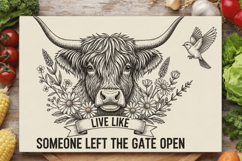 Highland Cow PNG ,Highland Cow Sublimation PNG Design Product Image 2