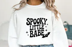 Spooky Little Babe Svg | Halloween Svg | Shirt Svg Product Image 1