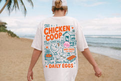 Farmhouse Chicken PNG, Farm Fresh Eggs Funny Farm Girl Product Image 2