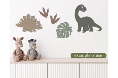 Cute Baby Dinosaur SVG laser cut file, Nursery Wall Art svg Product Image 2