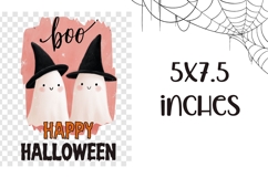 Happy Halloween Towel Design, Boo Halloween Ghosts PNG Product Image 2