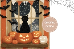 Halloween Backgrounds, Trick Or Treat Digital Papers Product Image 2