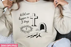 A lot can happen in 3 days PNG, Jesus Sublimation PNG Product Image 3