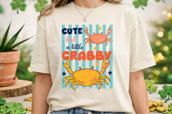 Cute But A Little Crabby SVG PNG, Funny Crab T Shirt Product Image 2