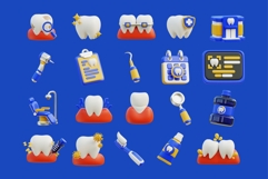 3D Tooth and Dentist Tools Collection Product Image 2