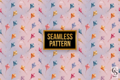 Colorful Kites Pattern Digital Paper Product Image 2