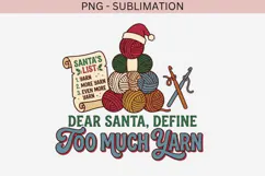 Christmas crochet png design for T-shirts Product Image 2