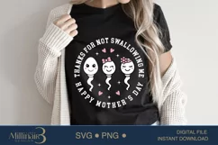 Mom Thanks For Not Swallowing Me SVG|Mother's Day Gift Product Image 2