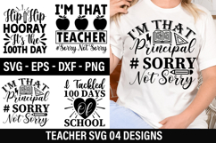 Teacher SVG Design - I m That Principal # Sorry Not Sorry Product Image 1