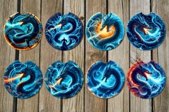Chinese Dragon | Car coaster &amp; key chain sublimation designs Product Image 2