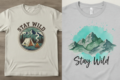 STAY WILD T-SHIRT DESIGNS Product Image 2