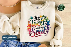 It&#039;s well with my soul PNG Design, Christian png Product Image 3