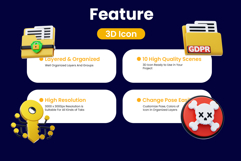 Data Security 3D Icon Pack Product Image 2