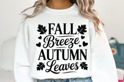 Fall Breeze Autumn Leaves Svg | Halloween Svg | Shirt Svg Product Image 1