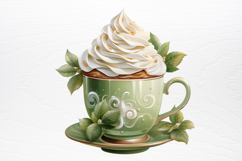 Christmas Hot Cocoa Watercolor Clipart PNG Product Image 2