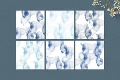 Dreamy watercolor splash digital papers in blue Product Image 2