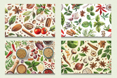 Food Herbs &amp; Spices Cutting Boards sublimation Design Product Image 2