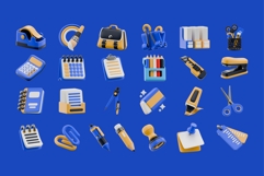 3D Stationery Icon Bundle Product Image 2