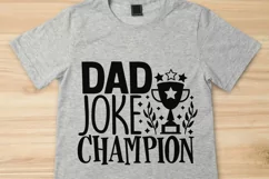Dad Joke Champion Svg, Father's Day Svg, Funny Dad Svg. Product Image 3