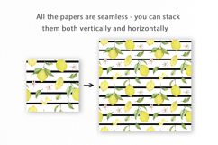 Lemons Seamless Pattern, Digital Paper Product Image 2