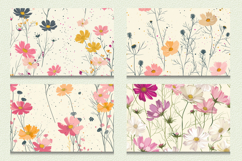 Cosmos Flowers Cutting Boards sublimation Design Product Image 2