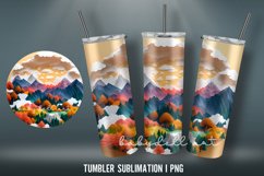 3D Winter Tumbler Wrap Sublimation PNG | Papercat 3D Product Image 3