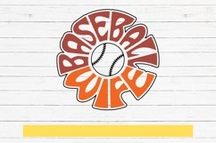 Baseball wife SVG cut file Typography design Product Image 1