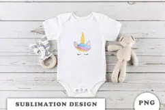 Watercolor Cute Unicorn png Product Image 2