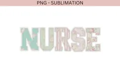 Nurse cottage core png design for T-shirts Product Image 2