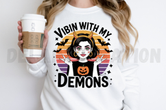 Vibin With My Demons Sublimation PNG Design Product Image 2