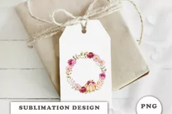 Watercolor Floral Pumpkin frame png Product Image 2