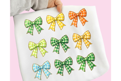 St. Patrick's Day Coquette Bow PNG, Shamrock Lucky Bow PNG Product Image 2