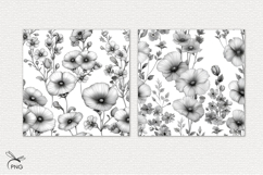 Floral digital paper, background clipart Product Image 2