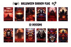 Halloween Garden Flag Bundle Sublimation, Spooky Halloween Product Image 2