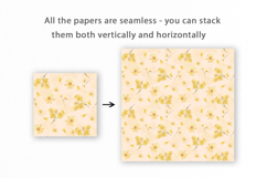 Flowers Seamless Pattern, Floral Digital Paper Product Image 2