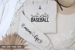 Livin' that Baseball SVG Design - Sleeve T-Shirt Design Product Image 2