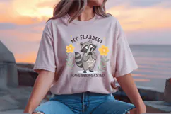 My Flabbers Have Been Gasted, Funny Raccoon PNG Sublimation Product Image 2