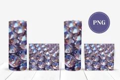Crystals Tumbler Sublimation, Gemstones Tumbler Wrap Design Product Image 2