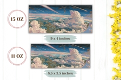 Sky Mug Wrap, Clouds Mug Design, Space Mug Sublimation Product Image 2