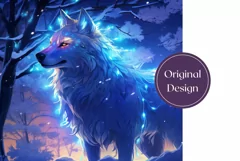 Christmas Tumbler Sublimation, White Wolf Tumbler Wrap Product Image 2