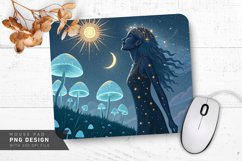 Radiant Cosmic Creation Mouse Pad PNG Design Product Image 1