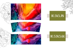 Fluid Art Tumbler Sublimation, Colorful 40 Oz Tumbler Product Image 2