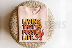 Cartoon Dinosaur Living That Fossil Life With Bold Product Image 2