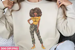 Empowering Black Girl Clipart PNG Product Image 1