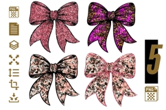 Glitter Bow Clipart Bundle Product Image 1