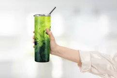 Field Flowers Painting Tumbler Wrap Design Product Image 2
