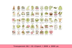 Retro Matcha Surf Club Clipart - Cute Coastal PNG Graphics Product Image 3