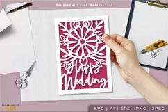 Set of Flower Card Cover for Birthday, Wedding, Anniversary Product Image 2